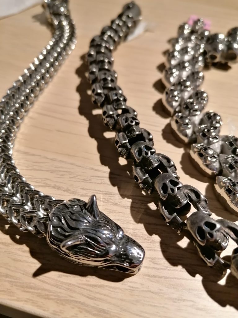 Bracelets acier, dragon, tête de mort...et autres- Boutique les 101 idées folles -Langres 52200