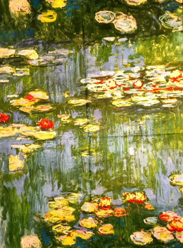 Reproduction tableau "Les nénuphars" De Monet- Foulard- Boutique les 101 idées folles - Langres 52200