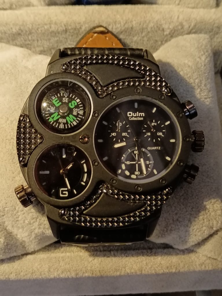 Grosse montre homme métal 3 cadrans métal Boutique les 101 idées folles - Langres 52200