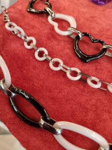 Bracelets femme céramique blanc et noir Boutique les 101 idées folles Langres 52200